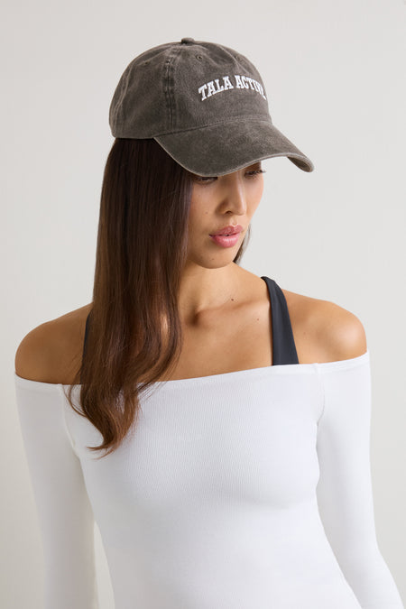 TALA Active Embroidered Cap - Mocha Brown