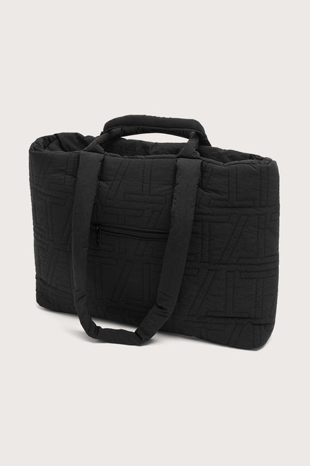 Essential Padded Tote Bag - Black