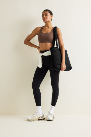 Essential Padded Tote Bag - Black