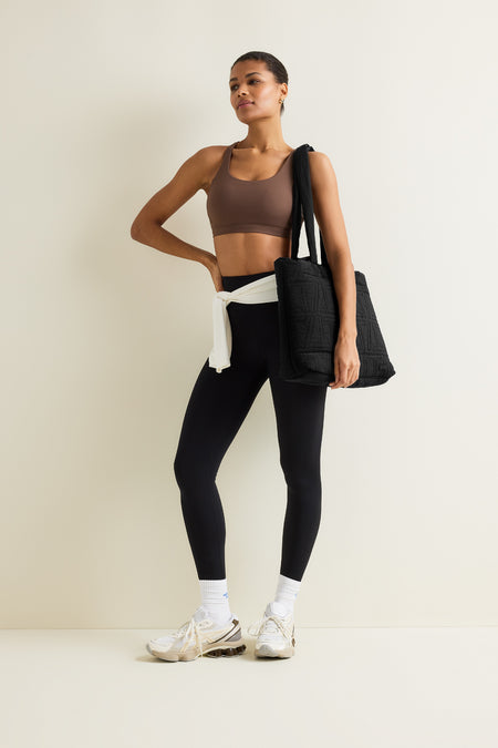 Essential Padded Tote Bag - Black