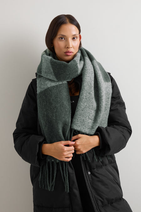 TALA Branded Logo Scarf - Slate Green