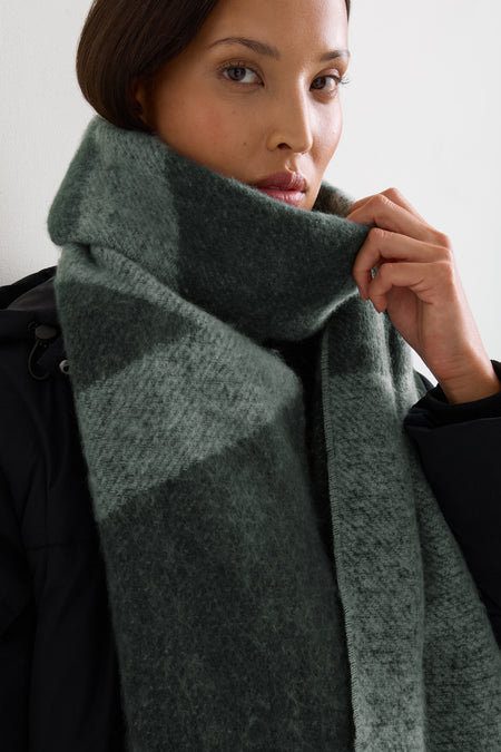 TALA Branded Logo Scarf - Slate Green