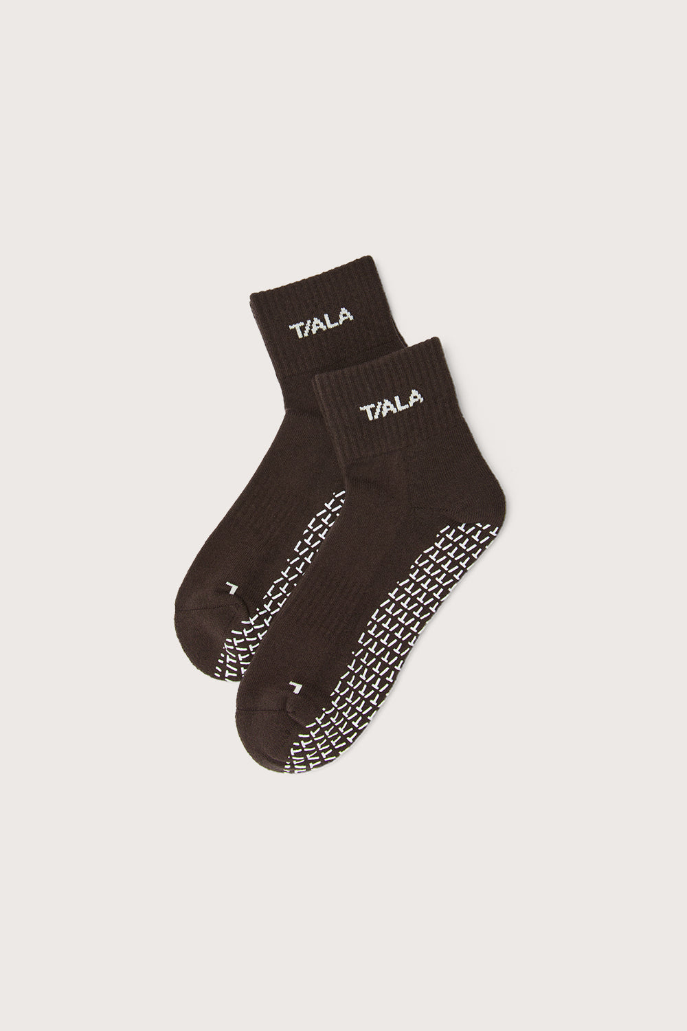TALA Pilates Grip Socks 2 Pack - Americano & Ivory