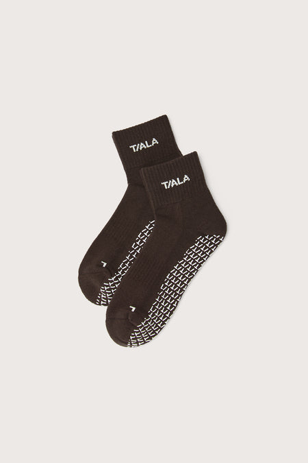 TALA Pilates Grip Socks 2 Pack - Americano & Ivory