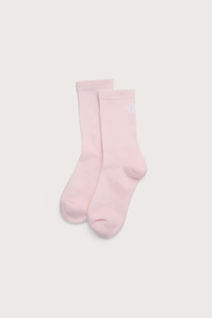 TALA Crew Logo Socks - Ballet Pink