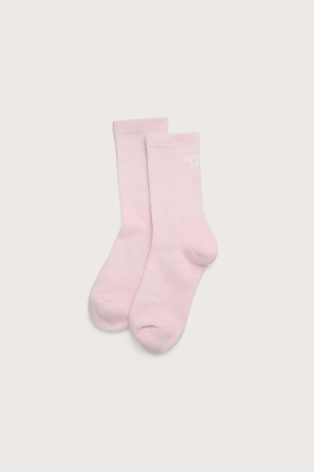 TALA Crew Logo Socks - Ballet Pink