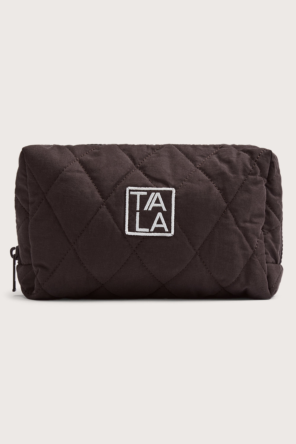 Logo Make Up Bag - Mocha Brown