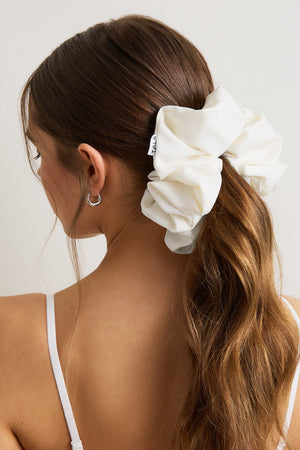 XL Satin Scrunchie - Coconut Milk