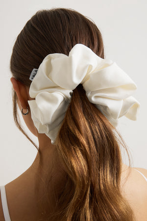 XL Satin Scrunchie - Coconut Milk