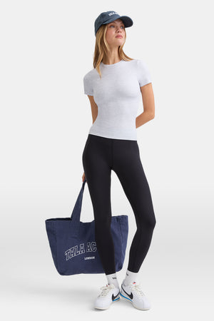 TALA Active Embroidered Cap - Washed Denim