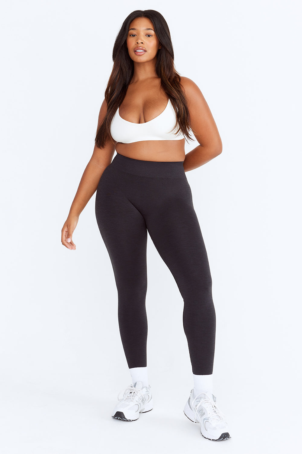 SCULPT SEAMLESS MINI SPORTS BRA - MILK MARL – TALA