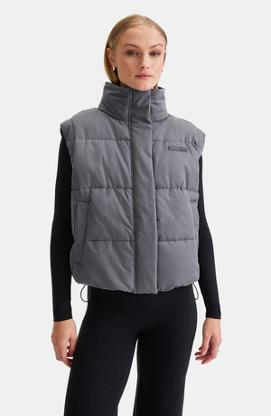 STORM MULTIWAY 3-IN-1 PUFFER JACKET - CHARCOAL