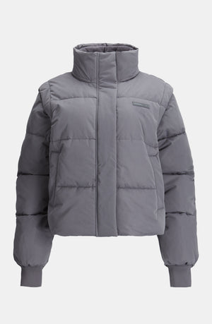 STORM MULTIWAY 3-IN-1 PUFFER JACKET - CHARCOAL