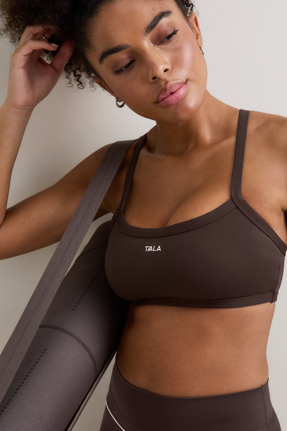 DayFlex Bandeau Sports Bra - Chestnut Brown