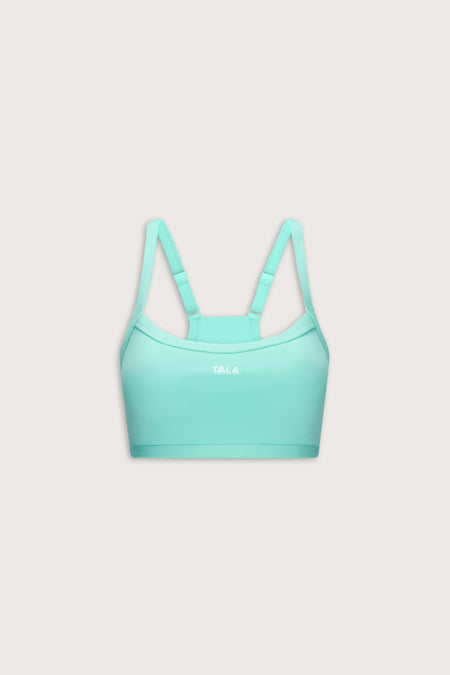 DayFlex Bandeau Sports Bra - Cyan Blue