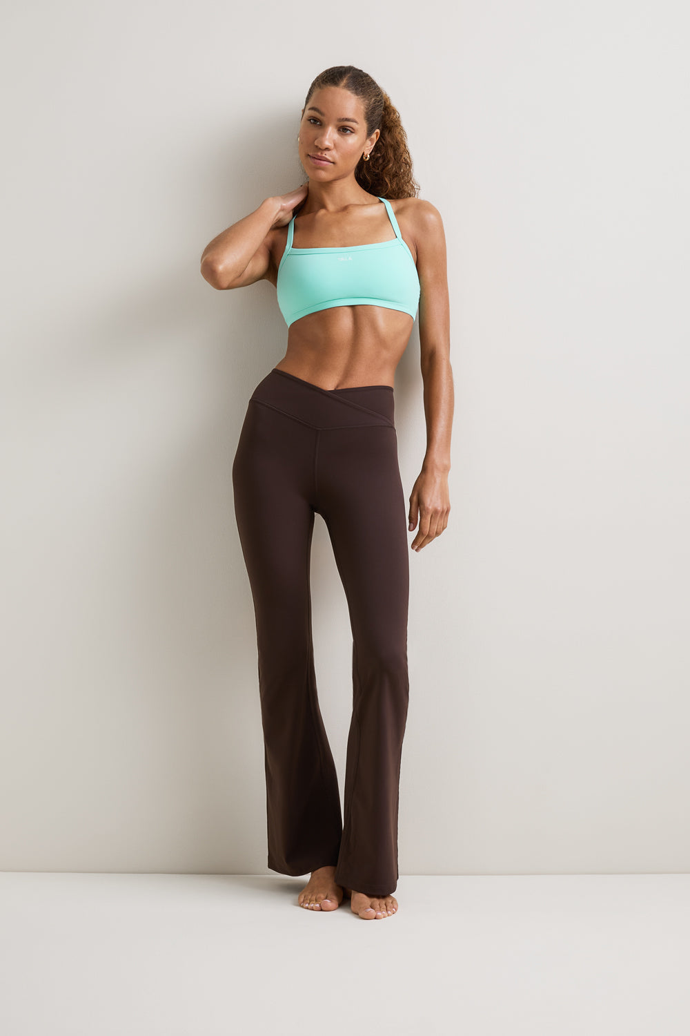 DayFlex Bandeau Sports Bra - Cyan Blue