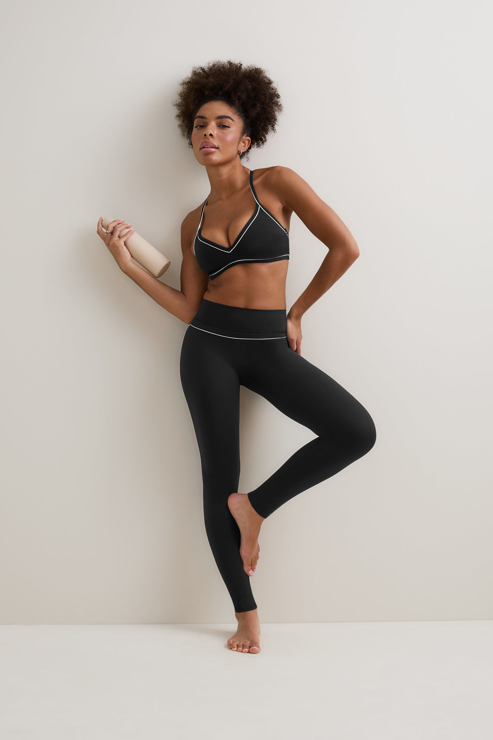 DayFlex Contrast Sweetheart Legging - Shadow Black