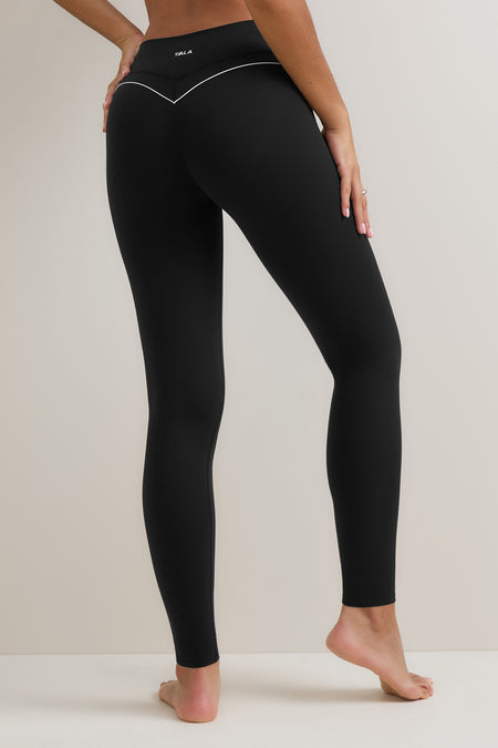 DayFlex Contrast Sweetheart Legging - Shadow Black