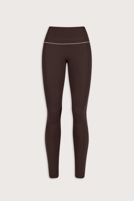 DayFlex Contrast Sweetheart Legging - Chestnut Brown