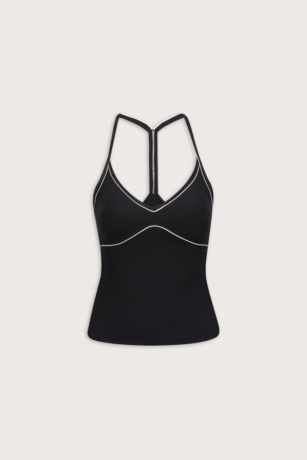 DayFlex Contrast Sweetheart Vest - Shadow Black