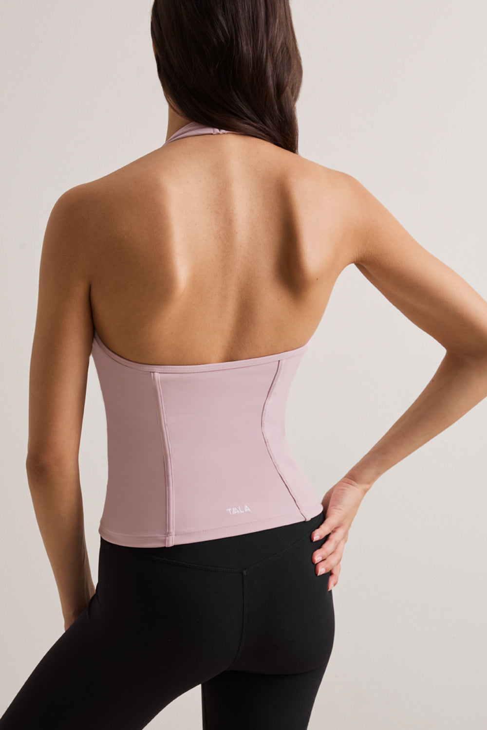 DayFlex Seamed Halter Tank - Blush