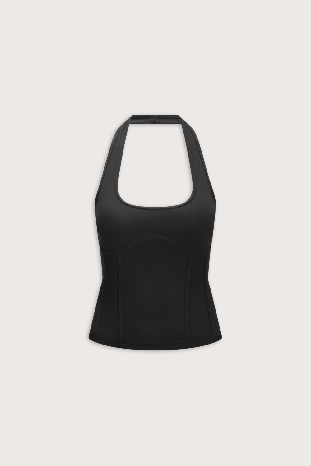 DayFlex Seamed Halter Tank - Shadow Black