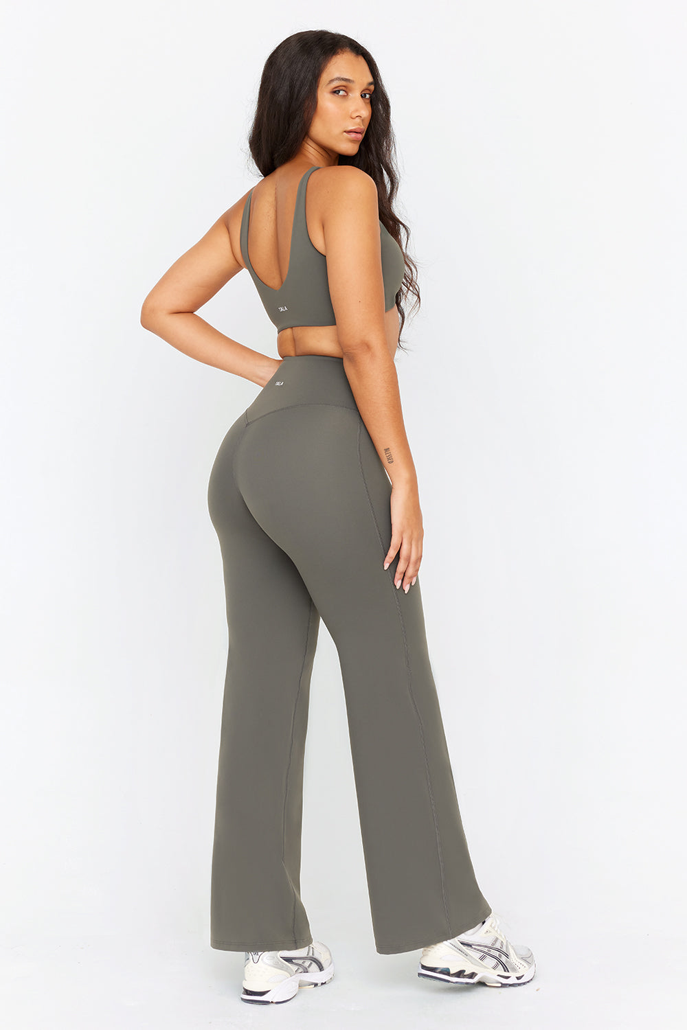 DAYFLEX HIGH WAISTED WIDE LEG YOGA PANT - DARK OLIVE – TALA