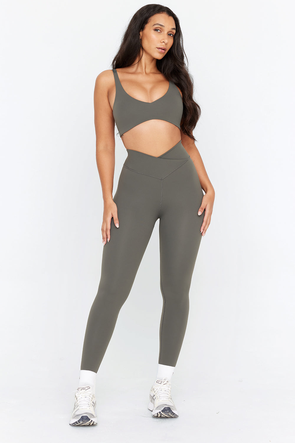 Dark olive leggings clearance