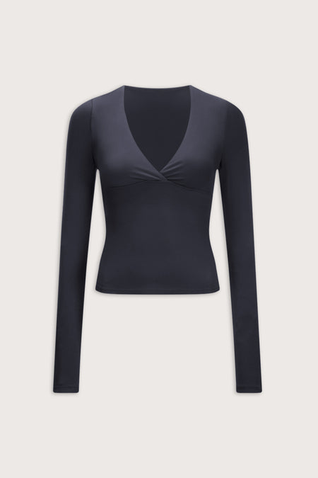 DayFlex V Neck Top - Midnight Navy