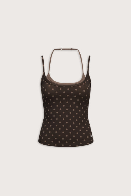 DayFlex Double Layer Vest - Americano Polka Dot