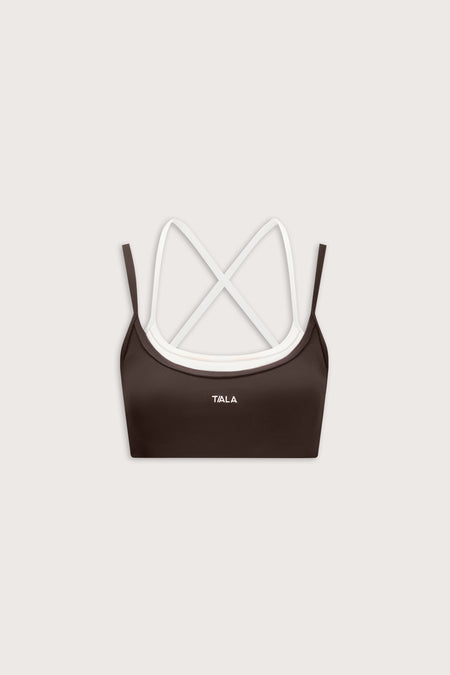 DayFlex Double Layer Sports Bra - Americano / Ivory
