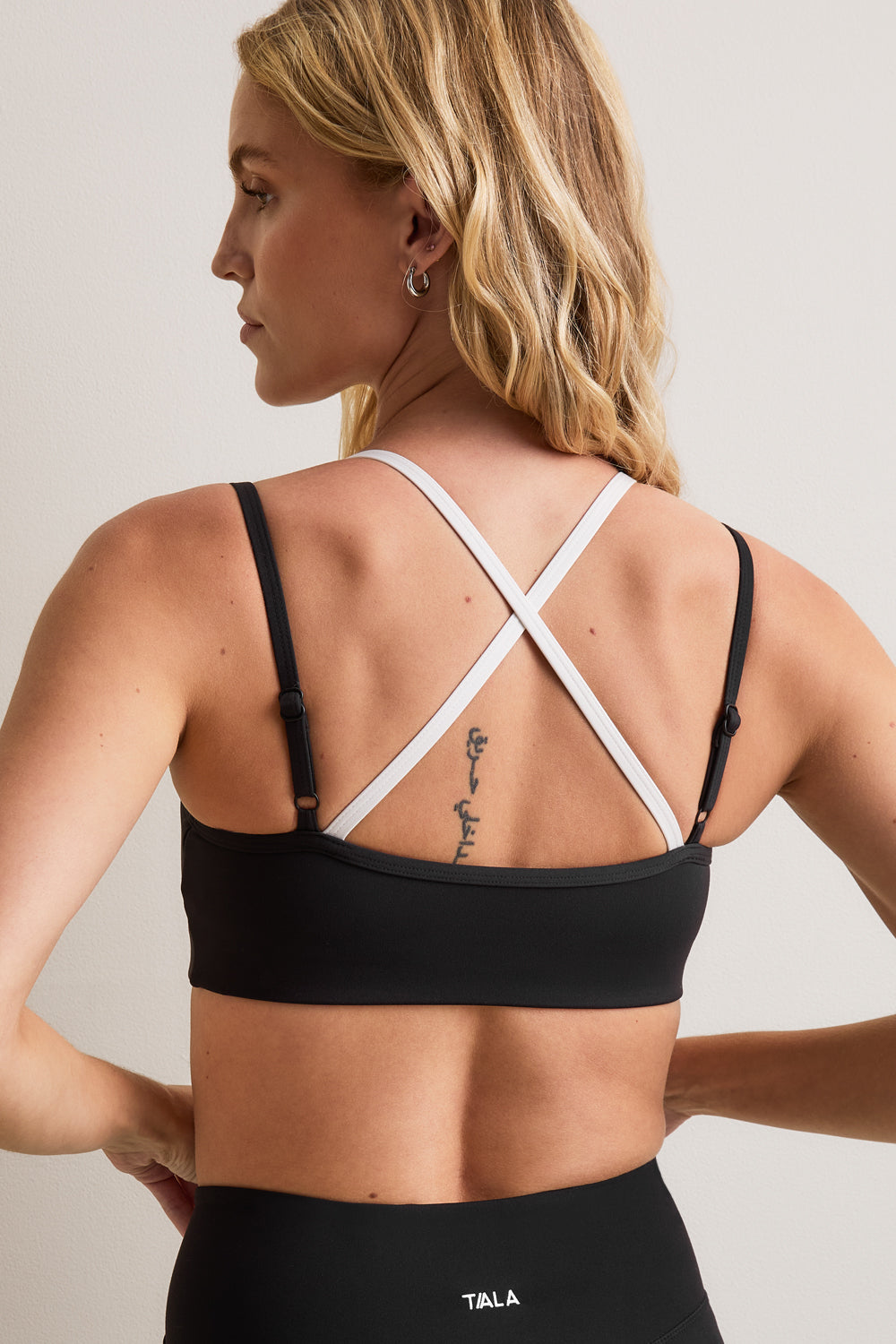 DayFlex Double Layer Sports Bra - Black / Ivory