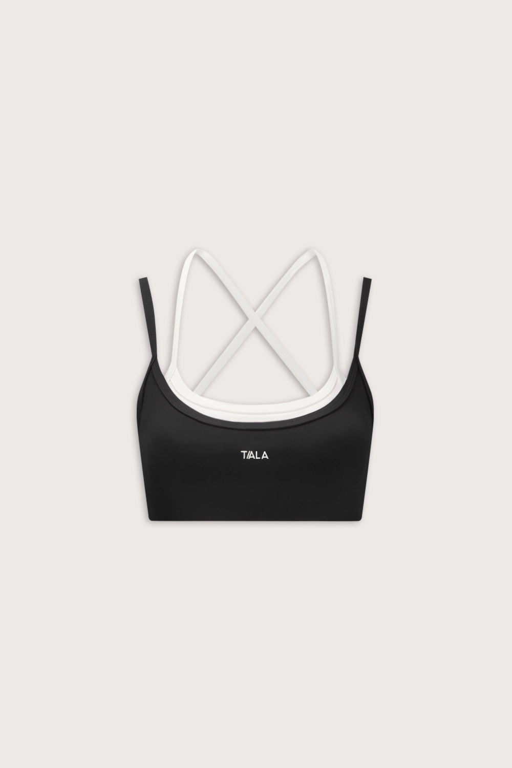 DayFlex Double Layer Sports Bra - Black / Ivory