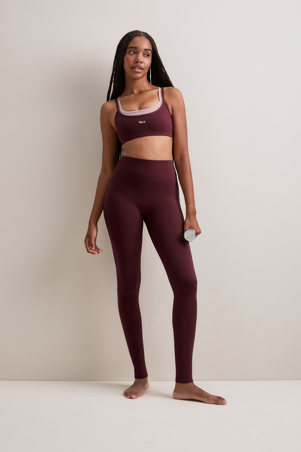 DayFlex High Waist No Front Seam Legging - Burgundy