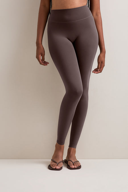 DayFlex High Waist No Front Seam Legging - Mocha Brown