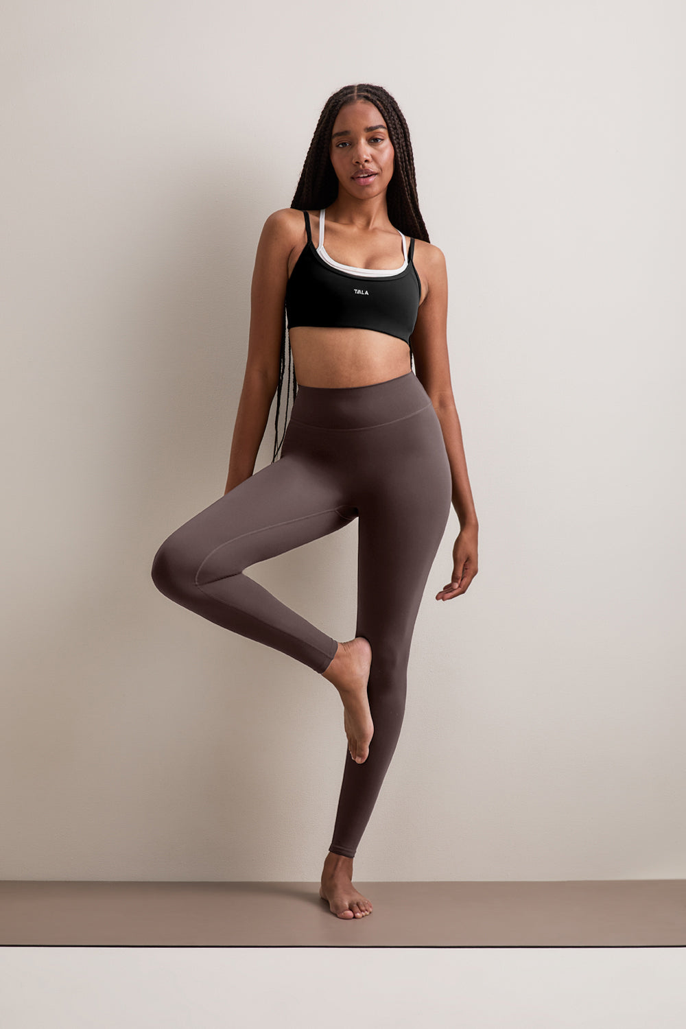 DayFlex High Waist No Front Seam Legging - Mocha Brown