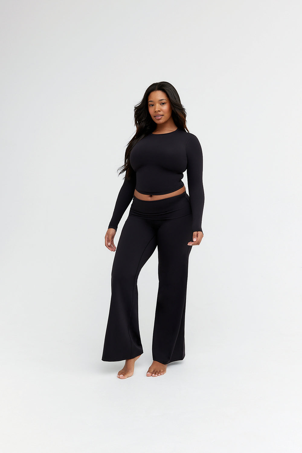 DAYFLEX ESSENTIAL LONG SLEEVE TOP - SHADOW BLACK
