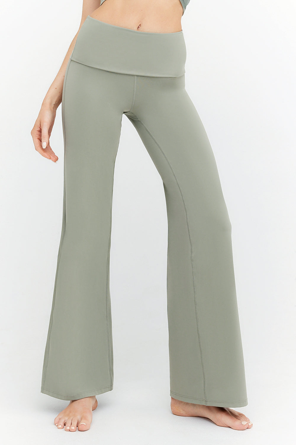 Spandex wide leg yoga pants top