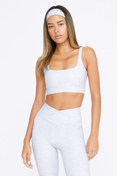 DAYFLEX ESSENTIAL SQUARE NECK SPORTS BRA - GREY MARL