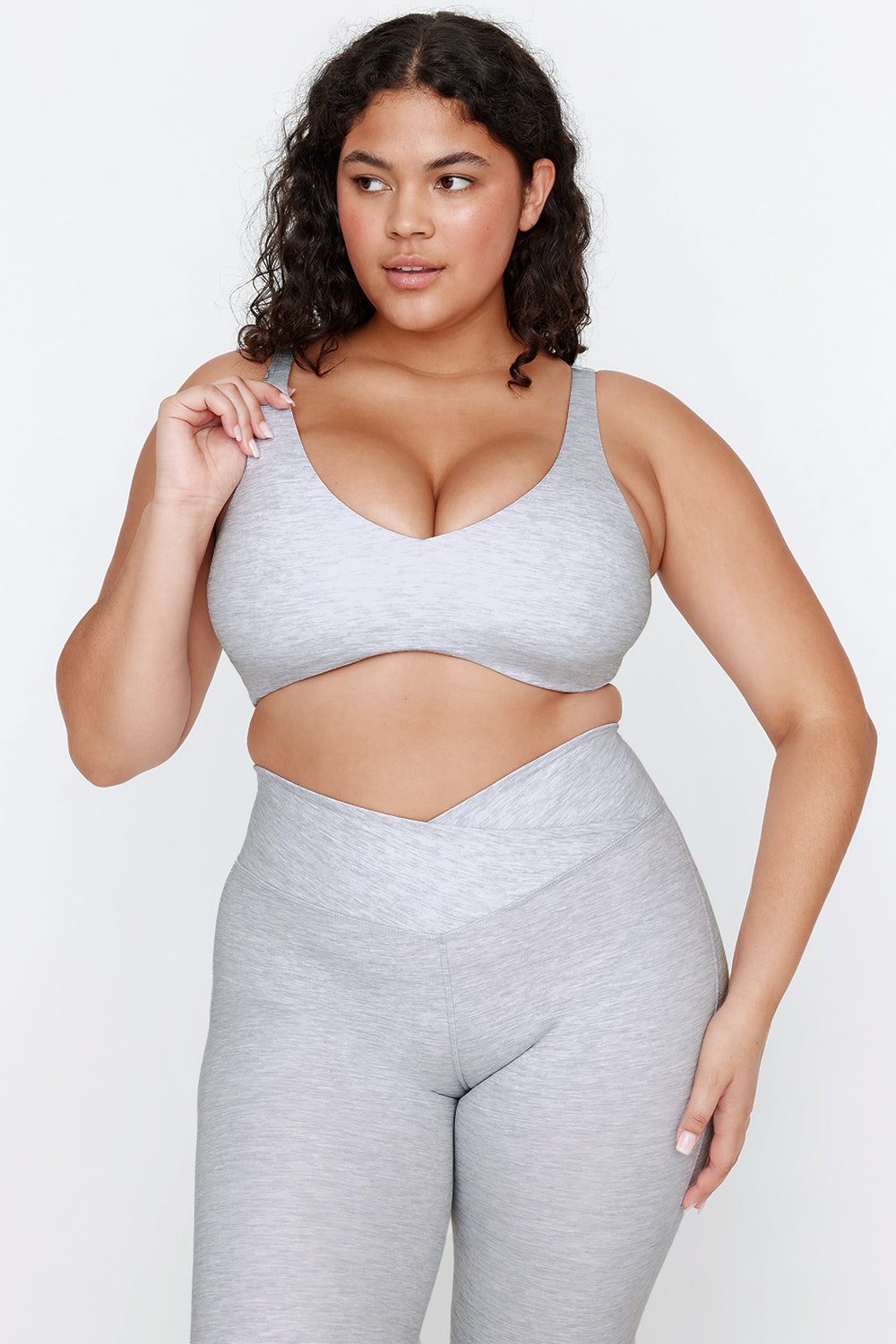 DAYFLEX PUSH-UP SPORTS BRA - GREY MARL – TALA