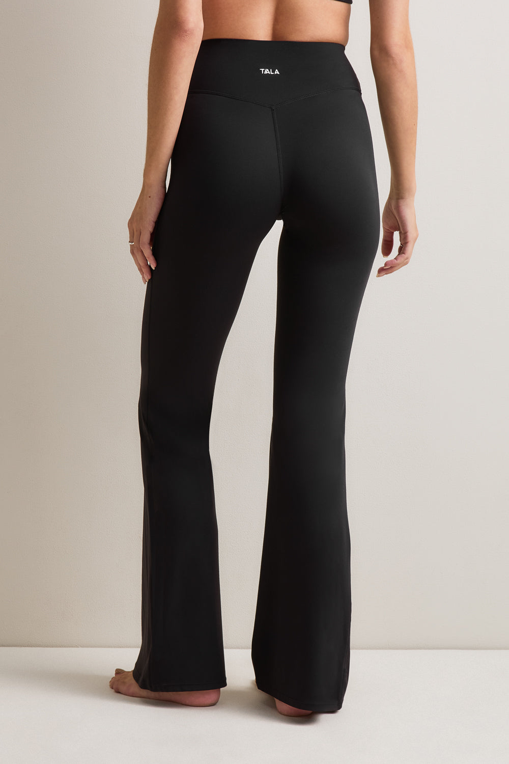DayFlex High Waisted Flared Yoga Pant No Front Seam - Shadow Black