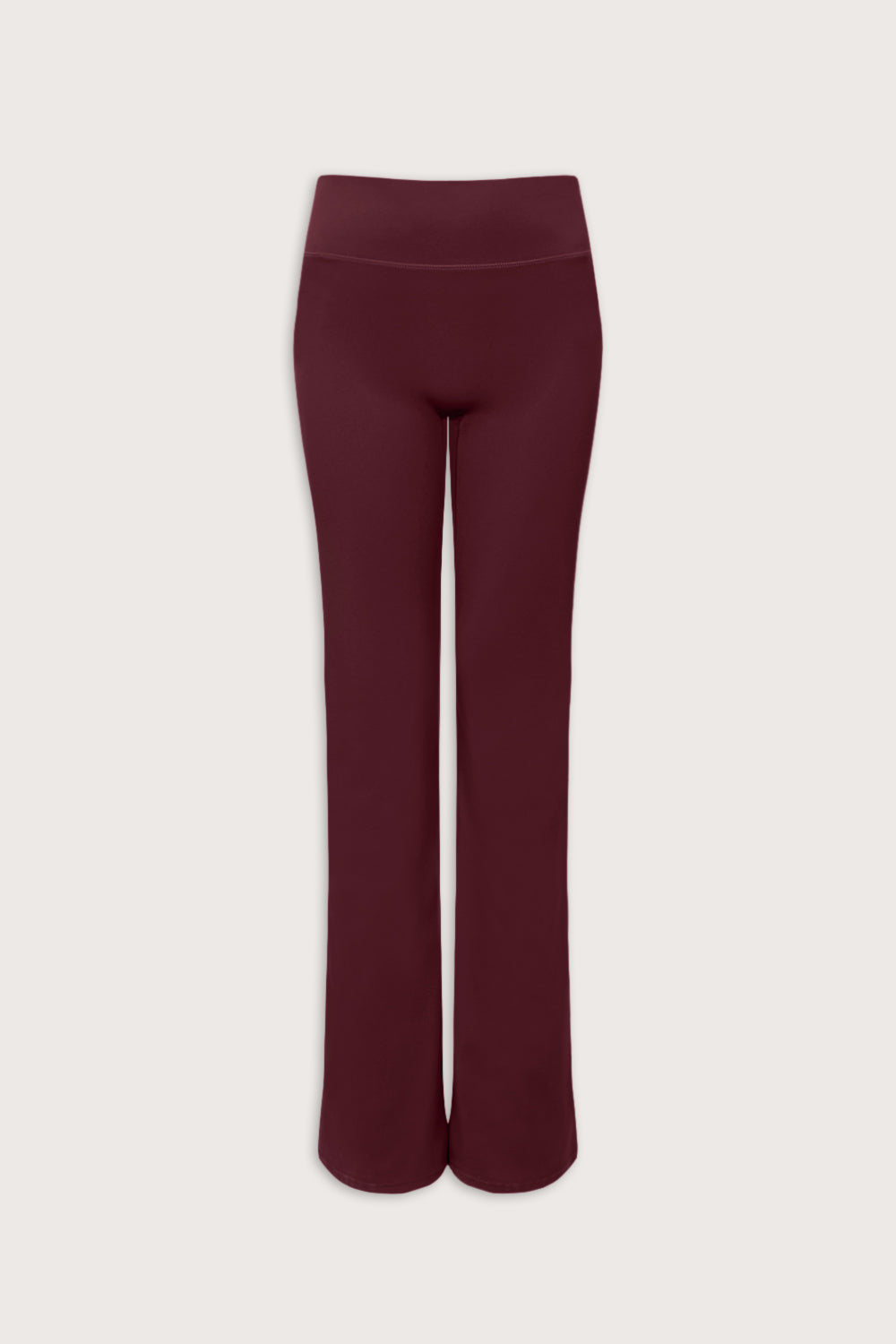 DayFlex High Waisted Flared Yoga Pant No Front Seam - Burgundy