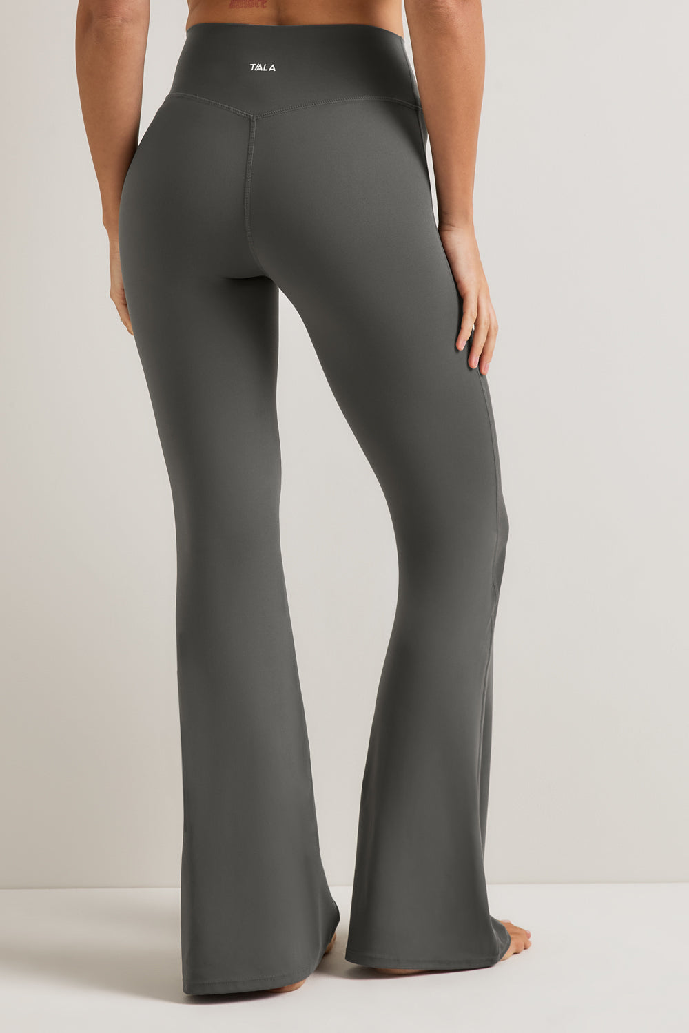 DayFlex High Waisted Flared Yoga Pant No Front Seam - Dark Olive