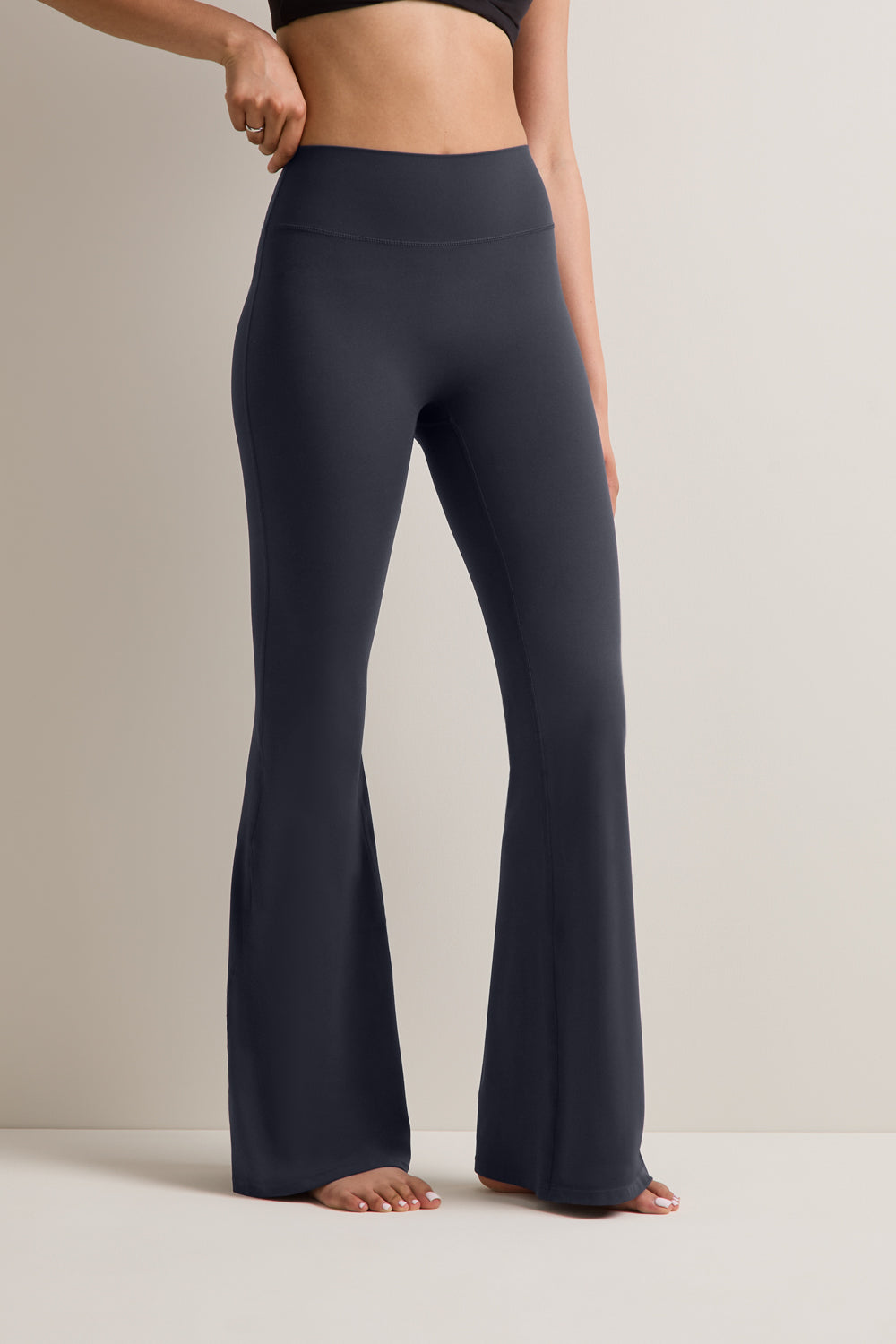DayFlex High Waisted Flared Yoga Pant No Front Seam - Midnight Navy