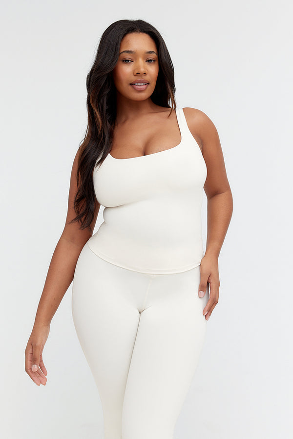 Plus Size Camis for Women Built-in-bra Yoga Tank Tops Workout