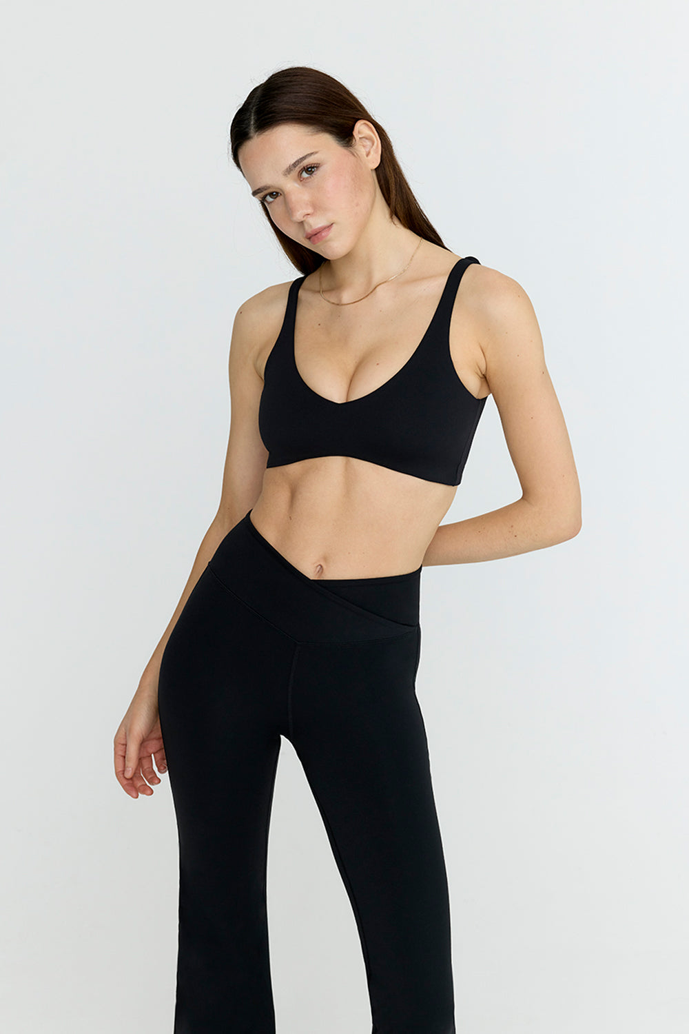 DAYFLEX PUSH-UP SPORTS BRA - SHADOW BLACK – TALA