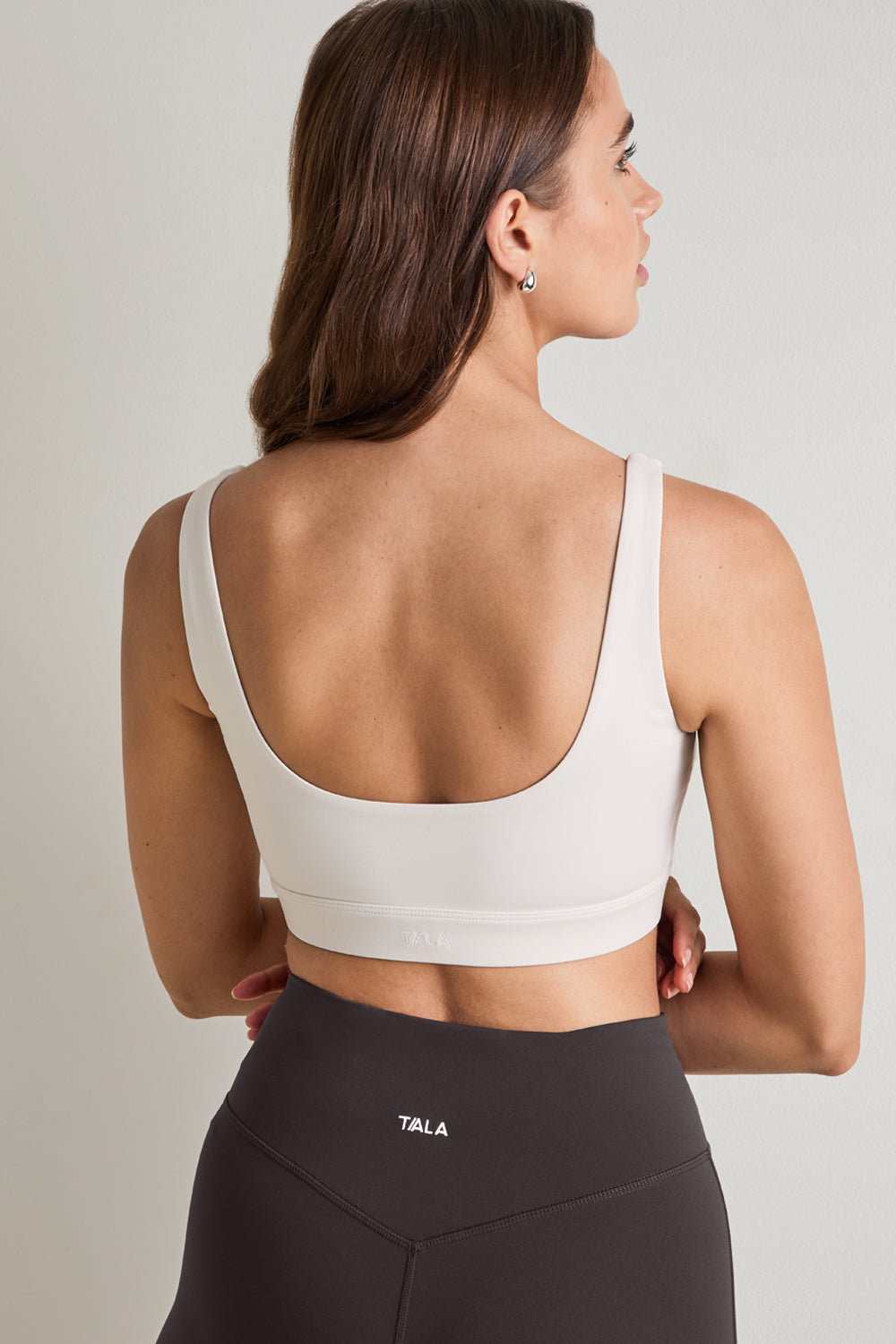 DayFlex Square Neck Sports Bra - Ivory