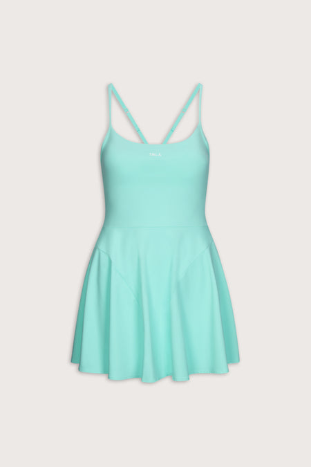 DayFlex Strappy Back Active Dress - Cyan Blue
