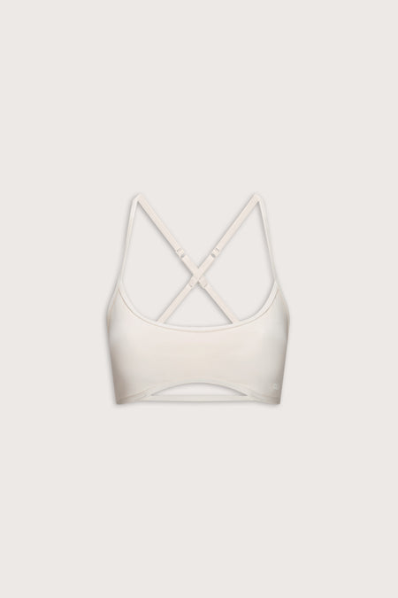 DayFlex Strappy Back Sports Bra - Ivory