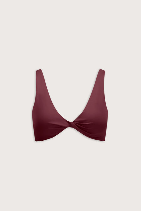 DayFlex Twist Front Sports Bra - Burgundy